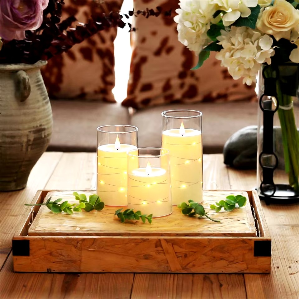 LED-Kerzen - Flammenlos & Festlich im 3er Set