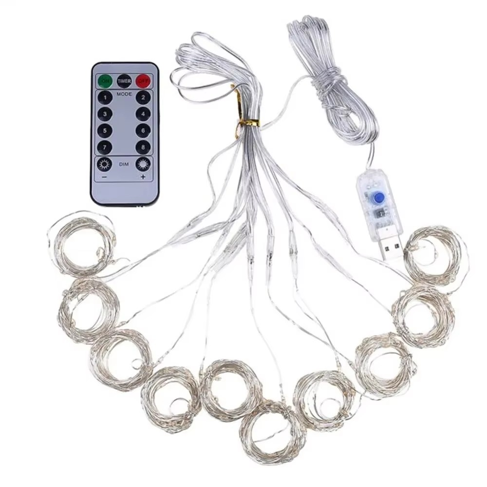 Lichtervorhang 3x3m - LED Lights für Weihnachten & Dekoration