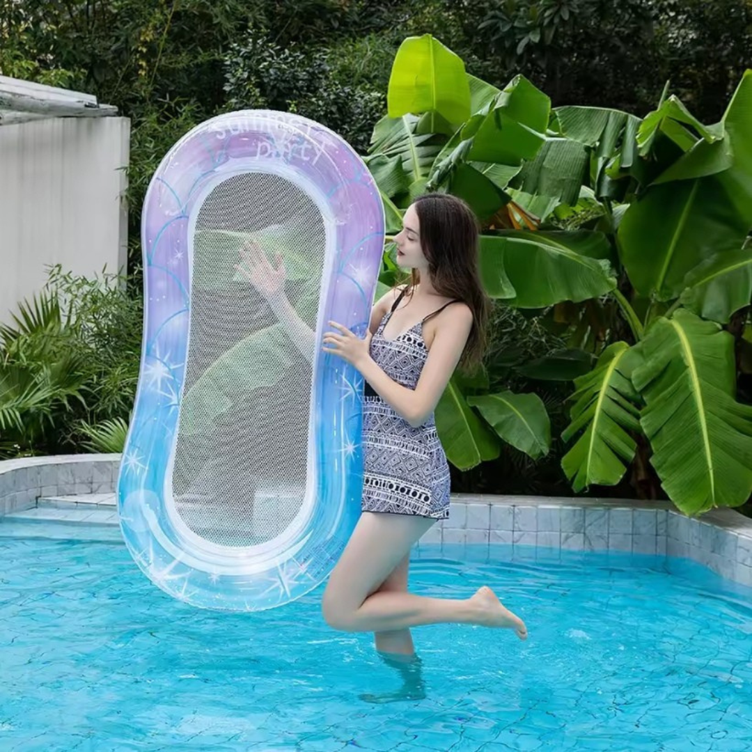 Aqua Lounge - Leicht aufblasbare Strand & Poolmatratze für den Sommer