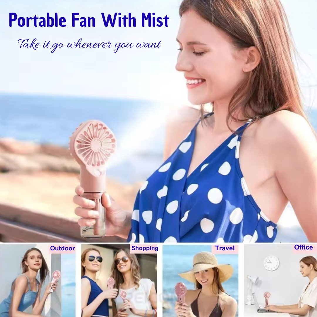 Mini USB-Ventilator mit Wasserspray